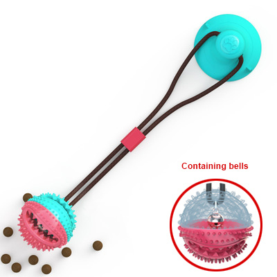 Dog Toys Silicon Suction Cup Tug Interactive Dog Ball Toy For Pet Chew Bite Tooth Cleaning Toothbrush Feeding Pet Supplies - Image 3