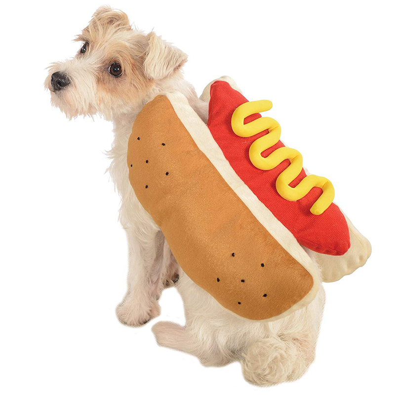 Funny Halloween Costumes For Dogs Puppy Pet Clothing Hot Dog Design Dog Clothes Pet Apparel Dressing Up Cat Party Costume Suit - Image 4
