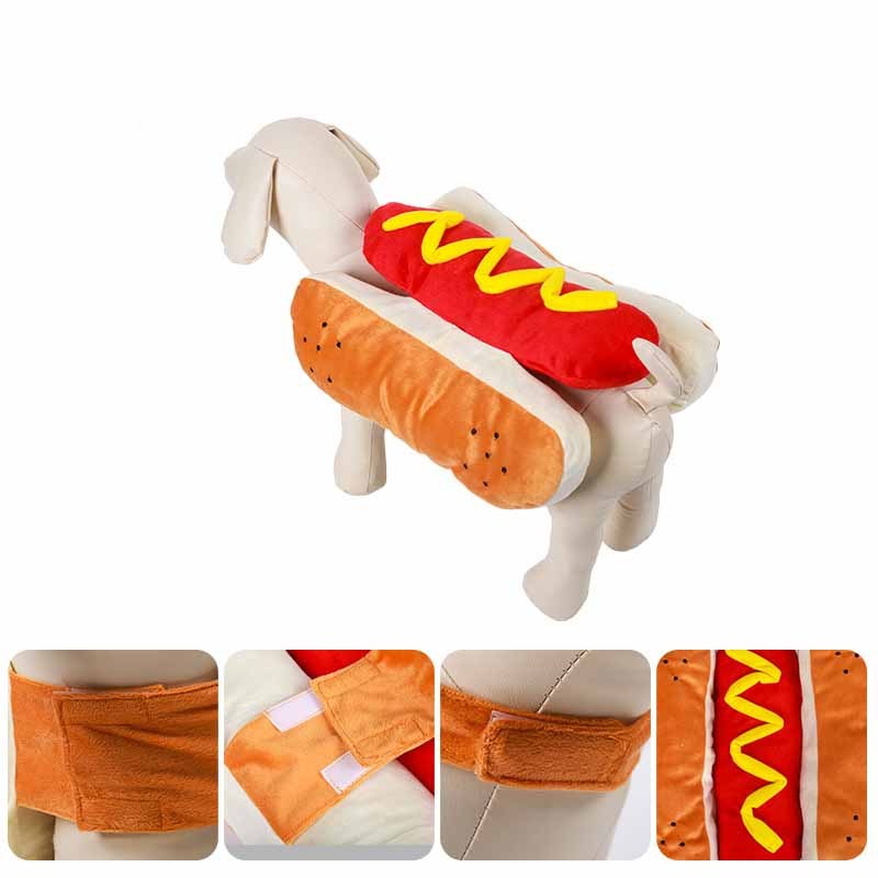 Funny Halloween Costumes For Dogs Puppy Pet Clothing Hot Dog Design Dog Clothes Pet Apparel Dressing Up Cat Party Costume Suit - Image 9